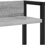 vidaXL Skladiščni naslon Siva sonoma 160 cm Konstruiran les | Shoptok.si