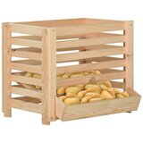  Kutija za krumpire 60 x 40 x 50 cm od masivne borovine | Eponuda.com