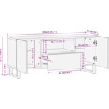  TV enote s predalom Bela 105 x 33 x 46 cm Konstruiran les, (5000132709) | Shoptok.si