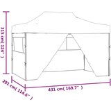 vidaXL Zložljiv vrtni šotor s 4 stranicami 3x4,5 m bel | Shoptok.si