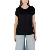 Street One Majice s kratkimi rokavi shirt w.ajour yoke 323137 Črna cene