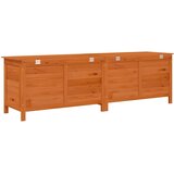  Vrtna kutija za pohranu smeđa 198,5x50x56,5 cm masivna jelovina | Eponuda.com