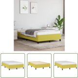 The Living Store Posteljni okvir brez vzmetnice zelen 120x200 cm blago - Posteljni Okvir, (21737333) | Shoptok.si
