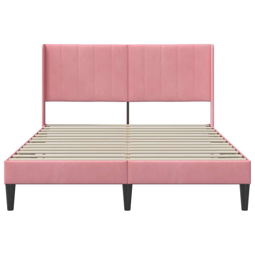  Okvir za krevet Ružičasta 160 x 200 cm Baršun - Ružičasta 160 x 200 cm | shoptok.hr