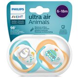 Avent tolažilna duda - silikon Ultra air 6 - 18 m 2/1 SCF080/07 | Shoptok.si
