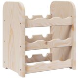 vidaXL Stojalo za vino 33x25x37 cm trdna borovina Cene