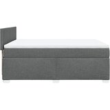  Krevet s oprugama i madracem tamnosivi 140x190 cm od tkanine | shoptok.hr
