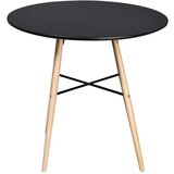  Blagovaonski Stol MDF Okrugli Crni | shoptok.hr