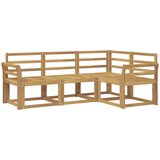  Set vanjskih sofa 4 pcs Bijela 190 x 130,5 x 73 cm | shoptok.hr