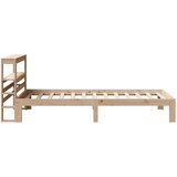  Okvir kreveta s uzglavljem 90 x 200 cm od masivne borovine | shoptok.hr