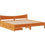 vidaXL Okvir kreveta s ladice voštano smeđi 180x200 cm od borovine Cijene