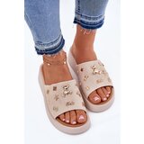 VINCEZA Women's Suede Slippers With Pins | Shoptok.si