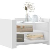 vidaXL Klubska mizica bela 80x50x50 inženirski les | Shoptok.si