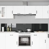  Kuhinjski zid 2 pcs Crna 120 x 40 cm Staklo otporno na udarce | shoptok.hr