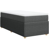 Maison Chic Box spring postelja - Vzmetna postelja z vzmetnico temno siva 90x200 cm blago SL4096, (21903597) Cene