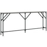  Konzolni stol siva boja hrasta 180x23x75 cm konstruirano drvo | shoptok.hr