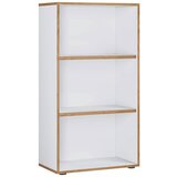 MID.YOU Pisarniški Regal Salia B60, Bela, Barva Hrasta | Shoptok.si