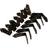  Ugaona metalna šarka 43x20 mm - 12 komada - bronza (metalni) Cene