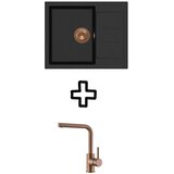 Aquasanita Set Tesa SQT102AW + Zora PVD Bakar/Black metallic | shoptok.hr