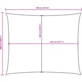  Jedro protiv sunca od tkanine Oxford pravokutno 6 x 7 m bijelo | shoptok.hr