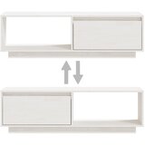 TV ormarić bijeli 110 x 30 x 33,5 cm od masivne borovine | shoptok.hr