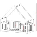  Drveni dječji krevet Bee - kašmir - 200x90 cm - Madrac PE pjena 8 cm-spužvasti madrac | shoptok.hr