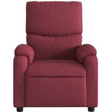  Električni masažni naslonjač od tkanine crvena boja vina | shoptok.hr