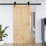 vidaXL Vrata NARVIK 100x210 cm trdna borovina Cene
