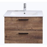 Pelipal Smeđi ormarić za umivaonik bez slavine u dekoru hrasta 71x51 cm - cijene