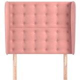  Uzglavlje s ušima ružičasto 83 x 23 x 118/128 cm baršunasto | shoptok.hr