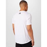 Adidas Tehnička sportska majica 'Aeroready Workout Silicone Print Linear Logo' tamo siva / crna / bijela | shoptok.hr