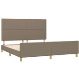  Okvir za krevet s uzglavljem smeđesivi 180 x 200 cm od tkanine | shoptok.hr
