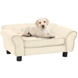 vidaXL Sofa za pse krem 72 x 45 x 30 cm plišana Cijene