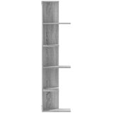  Kutna zidna polica boja hrasta 36,5x36,5x140 cm drvena | shoptok.hr