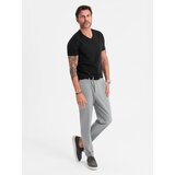 Ombre BASIC men's classic cotton T-shirt with a crew neckline - black | Eponuda.ba