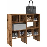 vidaXL Regal za čevlje 2 kosa zložljiva starinski les 89,5x30x40 cm | Shoptok.si