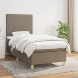 The Living Store Box spring postelja z vzmetnico taupe 100x200 cm blago - Box Spring Postelja, (21512155) Cene