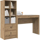 vidaXL Stol s pohranom Umjetni hrast Konstruirano drvo | shoptok.hr