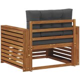  Zunanji kavč Masivno akacijevo les in poliester, (5000271757) | Shoptok.si