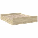  The Living Store Posteljni okvir s predali sonoma hrast 200x200cm inženirski les - Posteljni Okvir, (21523904) | Shoptok.si