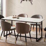 MID.YOU Jedilna Miza Marble, Videz Marmorja, 180x90cm | Shoptok.si