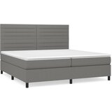 The Living Store Box spring postelja z vzmetnico temno siva 200x200 cm blago - Box Spring Postelja, (21521087) | Shoptok.si