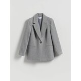 Reserved Sako od mješavine vune - svijetlo siva | shoptok.hr
