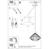  Visilica UMBERTO crna | shoptok.hr