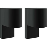  Vanjska zidna lampa 2 pcs Crna 12 x 7 x 15 cm Nehrđajući čelik | shoptok.hr