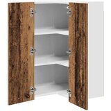 vidaXL Viseča omarica s polico Riga Staro les in bela 57 x 57 x 80 cm | Shoptok.si