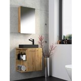 MID.YOU Kopalnica Hausa, Barva Hrasta, Črna, 3-Delna | Shoptok.si