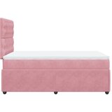 Box spring krevet s madracem ružičasti 120 x 200 cm baršunasti | shoptok.hr