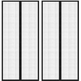  Zastori protiv insekata 2 kom s magnetima 210 x 90 cm crni | shoptok.hr
