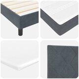  s opruga kutije Tamno siva 90 x 190 cm Baršun | shoptok.hr